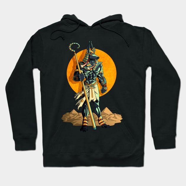 Anubis & muscles Hoodie by TomiAx